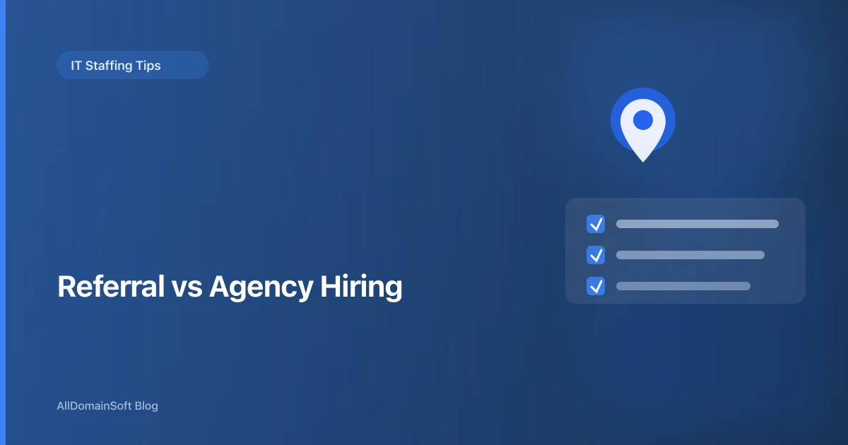 Employee Referral vs Recruitment Agency for Onshore Developers