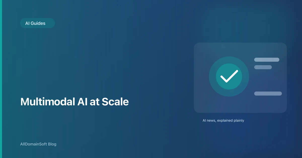 Multimodal AI at Scale: Why Images, Video, and Audio Tokens Are About to Get Much Cheaper