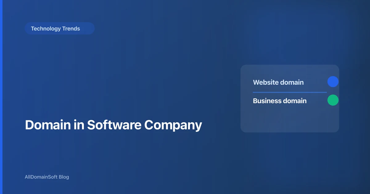 What Does Domain Mean in a Software Company?